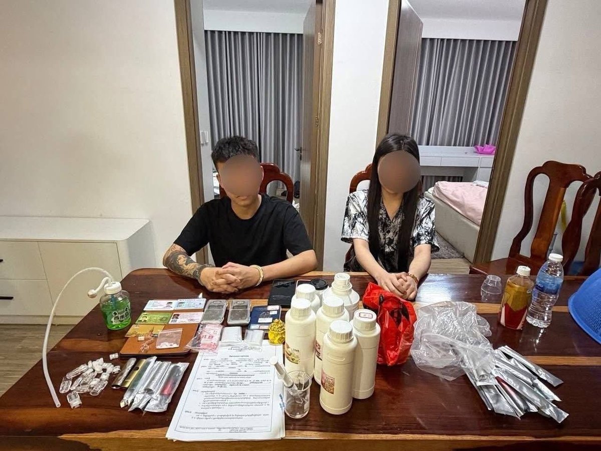 金边水净华区摩根公寓突袭 查获多名外籍诈骗嫌疑人