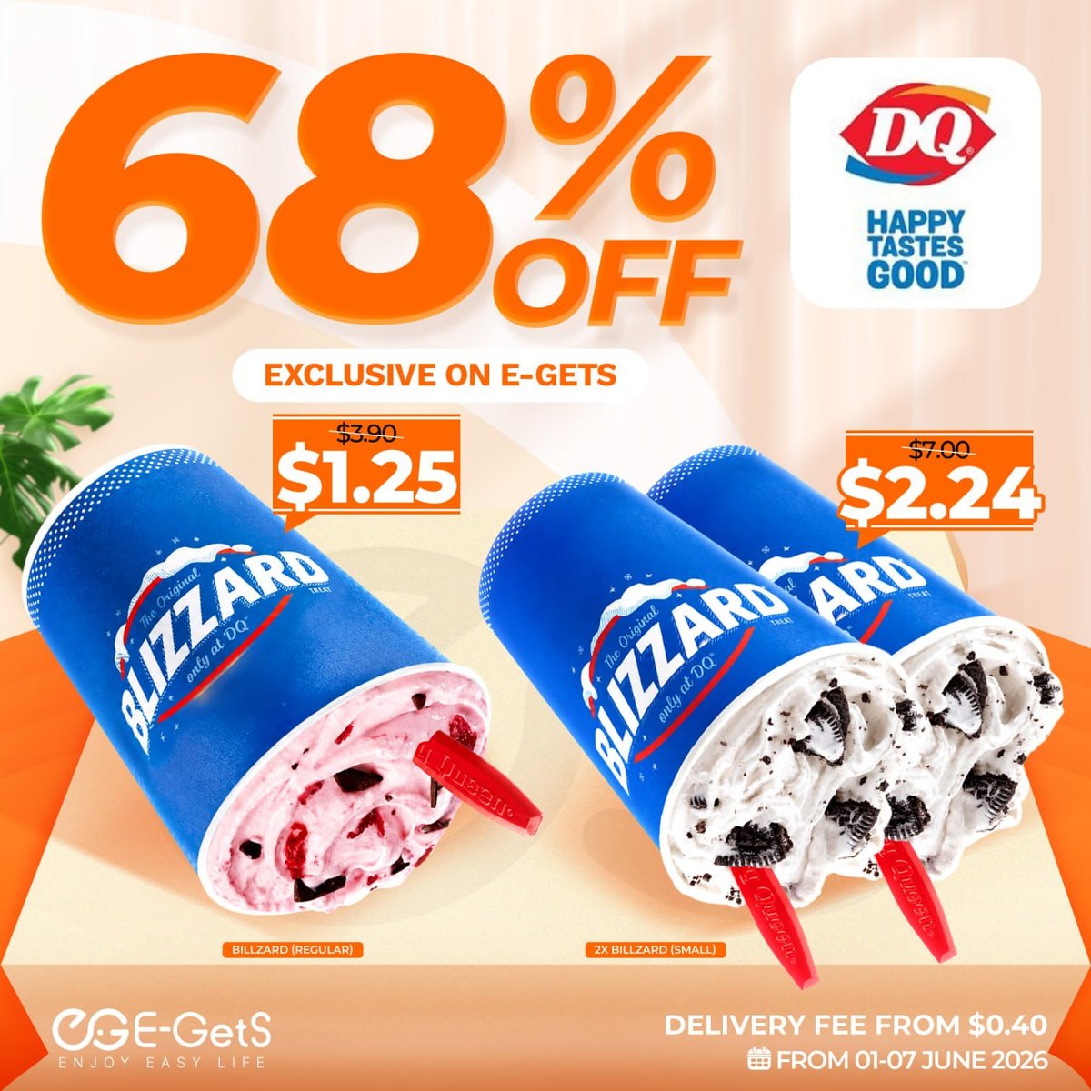 简单点(E-GetS)全场大促 6月1日至7日新用户送$5
