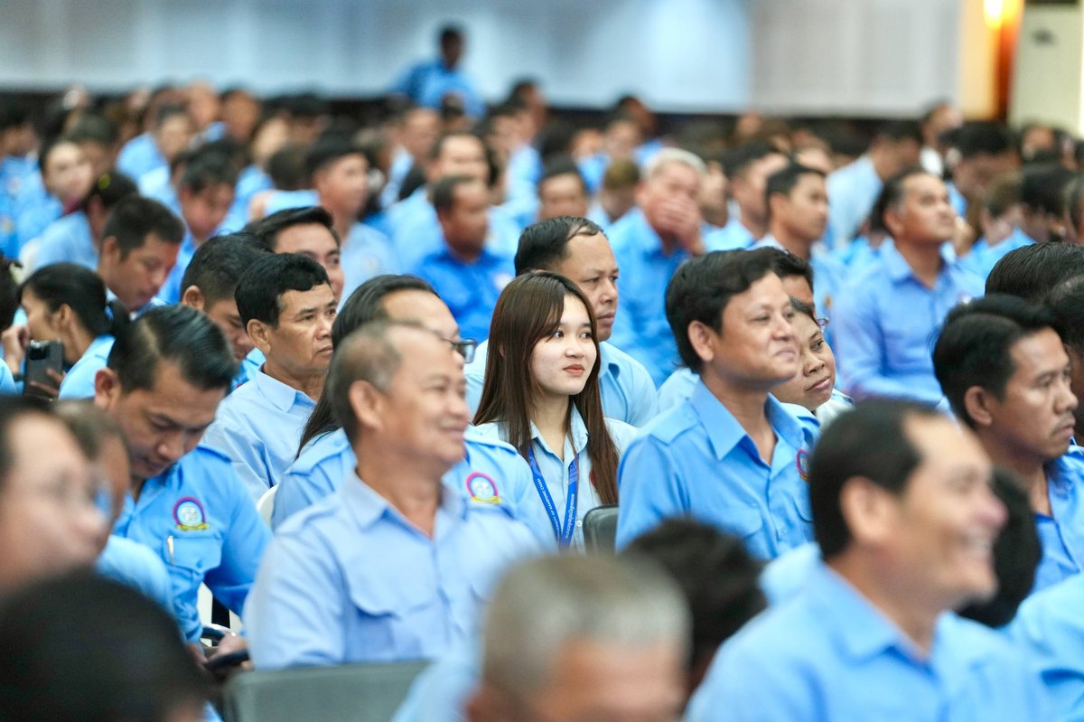 洪玛尼出席柬埔寨青年联合会磅湛省新任主席就职仪式