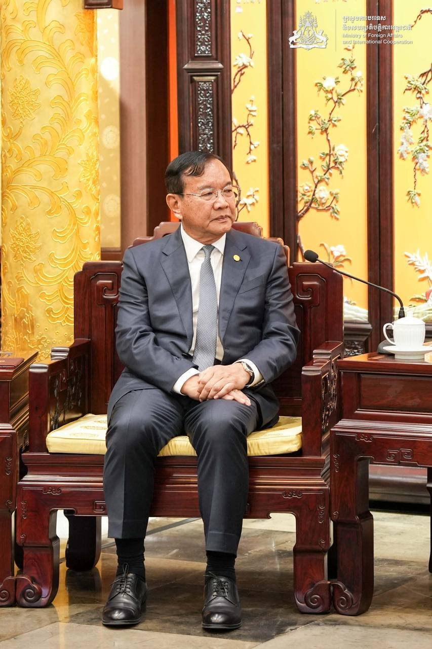 柬中高层金边会晤 承诺深化双边战略合作关系
