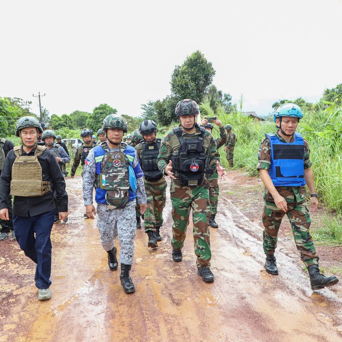 东盟观察员小组赴菩萨省边境核查 旨在巩固柬泰停火协议
