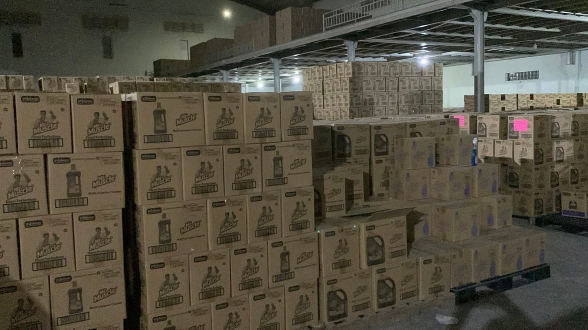 雷西郊区598号路仓库查获泰国商品 当局已封存待查