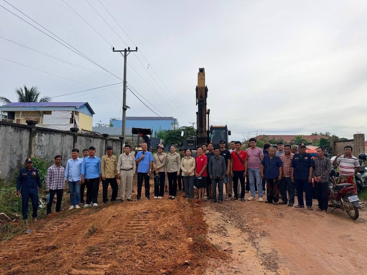 西哈努克市启动社区道路建设工程 覆盖第1分区第3村