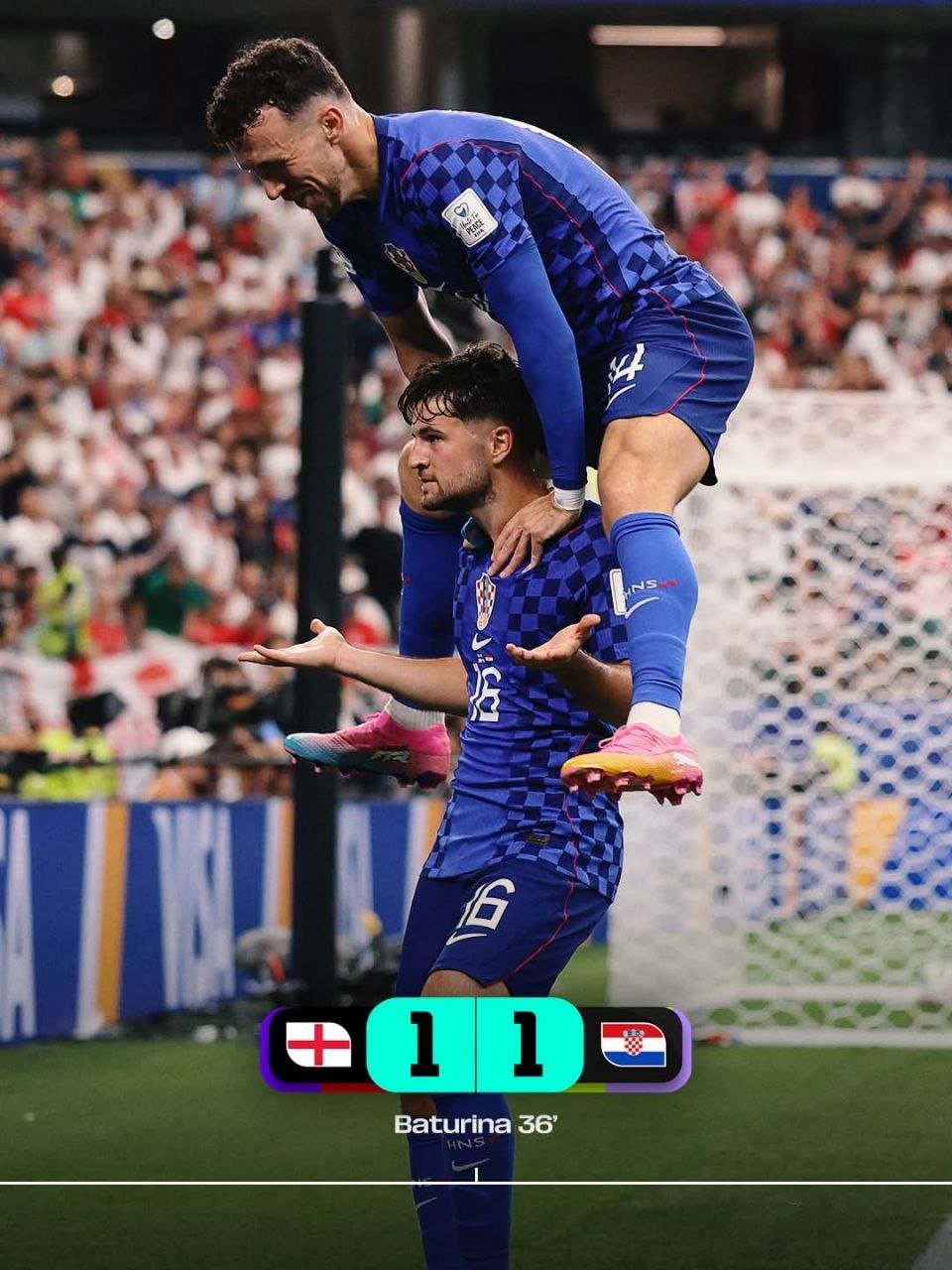 2026年世界杯英格兰4比2胜克罗地亚 达拉斯体育场开赛