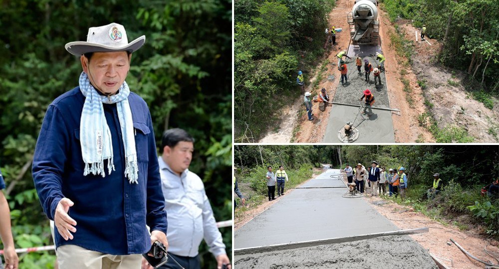 暹粒省斯瓦勒县混凝土道路项目进展顺利 助力当地交通