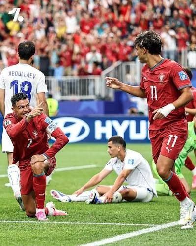 葡萄牙5-0大胜乌兹别克斯坦 暂居世界杯K组榜首