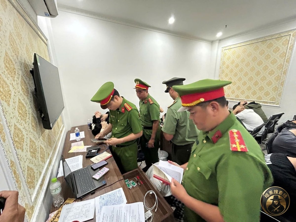 胡志明市警方突袭83名中国籍电诈团伙