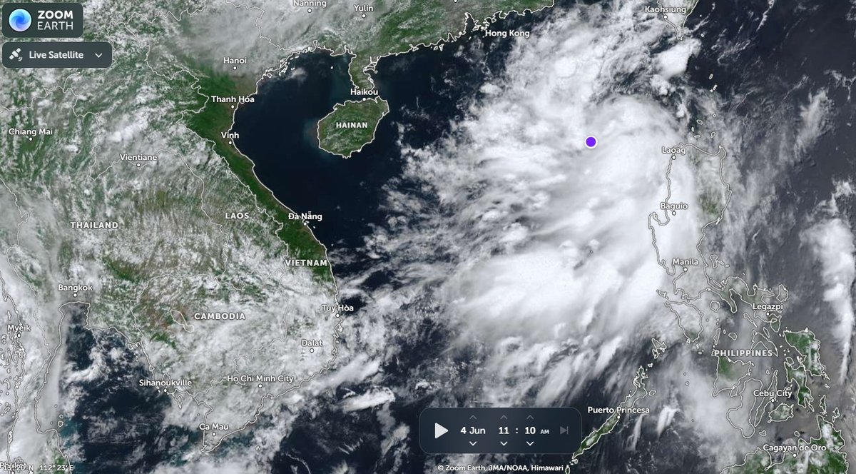 柬埔寨多地今日迎强降雨 南海低压系统或演变为热带风暴