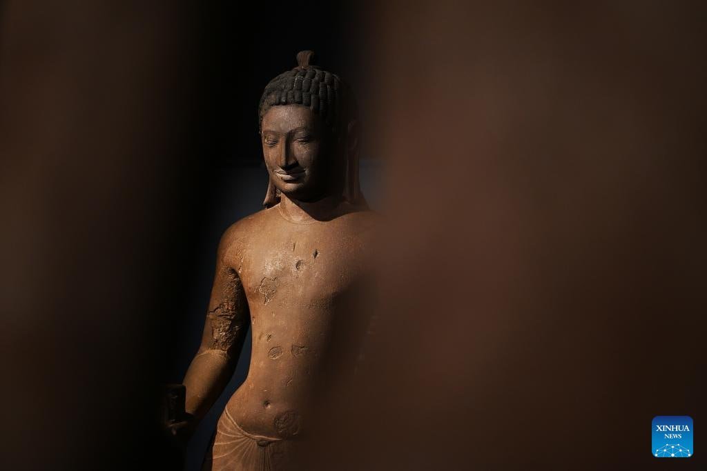 柬埔寨古文明展在山西博物院开幕 吸引大量中国游客