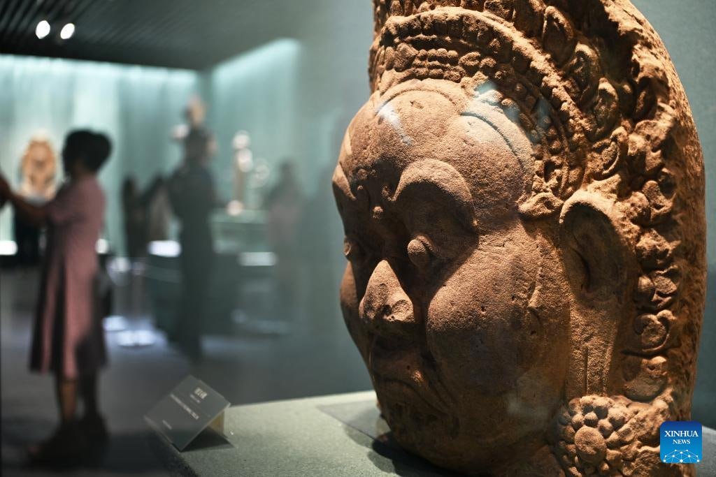 柬埔寨古文明展在山西博物院开幕 吸引大量中国游客