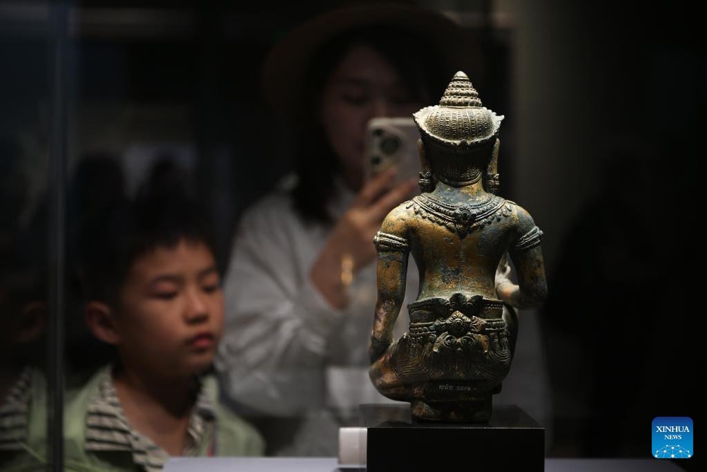 柬埔寨古文明展在山西博物院开幕 吸引大量中国游客