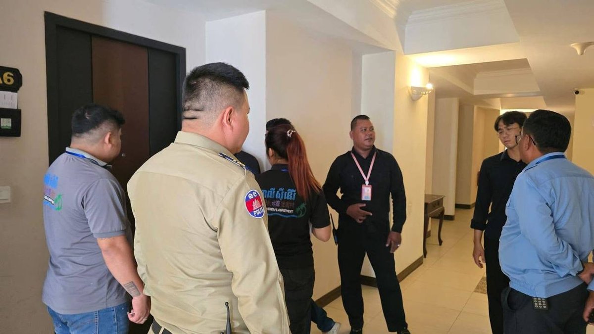 金边桑园区BALI1酒店突击检查 多名外籍人员因非法居留被捕