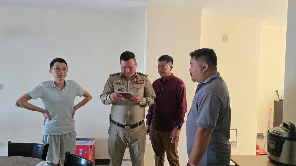 金边桑园区BALI1酒店突击检查 多名外籍人员因非法居留被捕