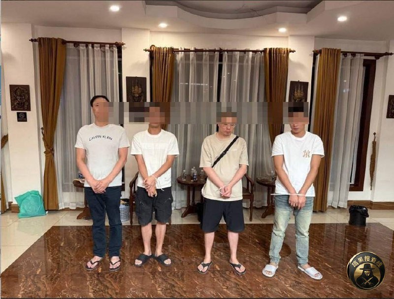金边森速区突击搜查涉诈窝点 6名中国籍嫌犯被捕
