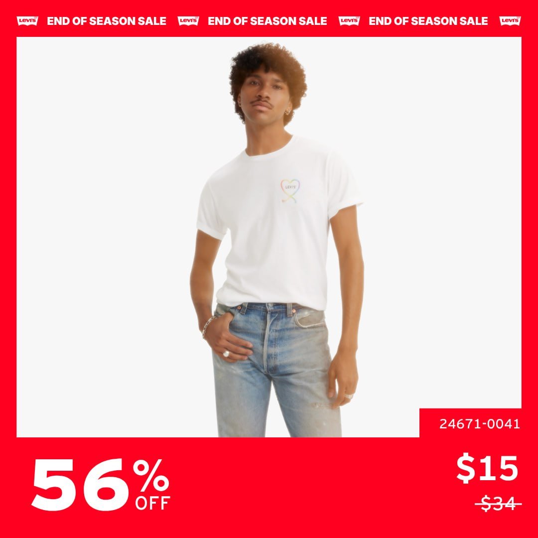 Levi's全场低至2折 换季促销6月25日至7月5日