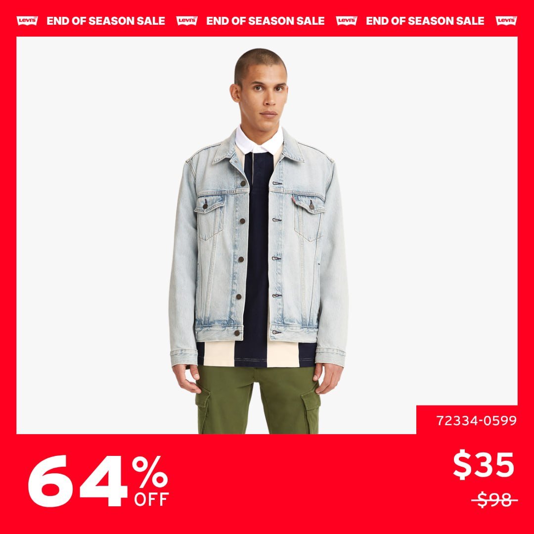 Levi's全柬门店季末促销最高8折 仅限ACFC会员