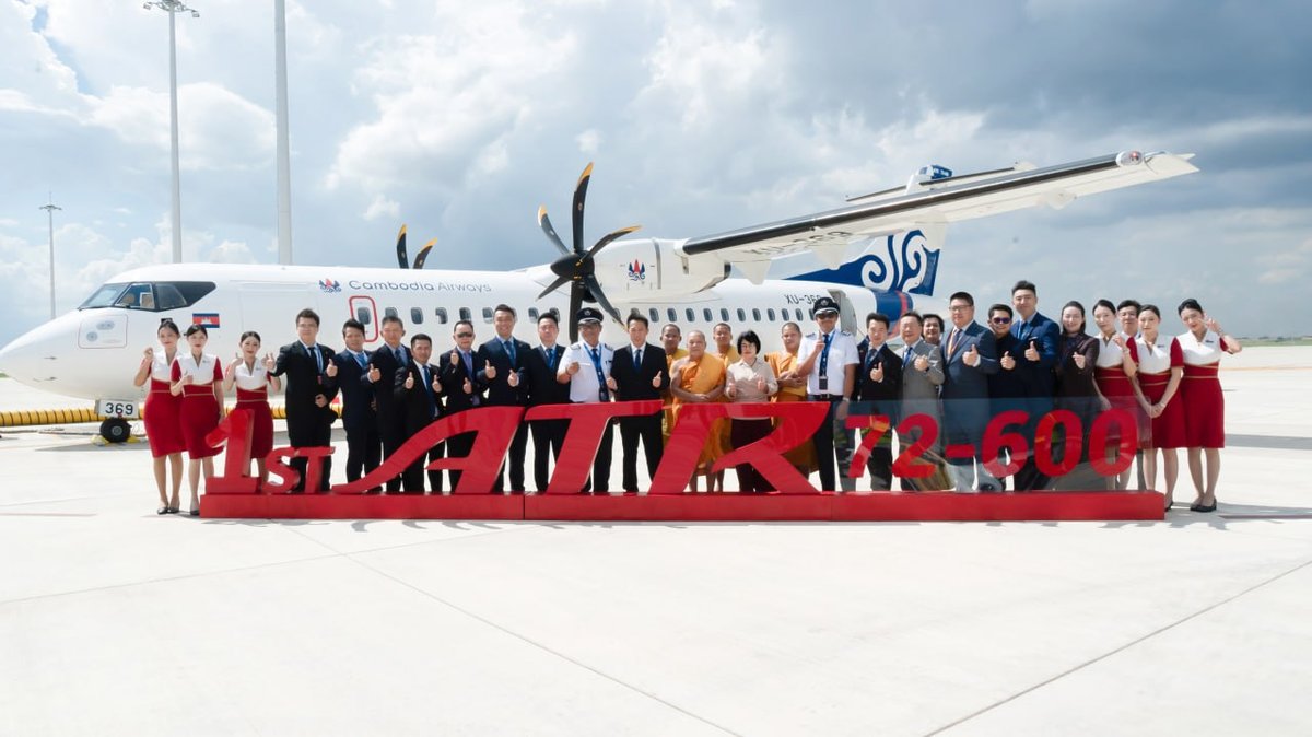 柬埔寨航空引进首架ATR 72-600客机 强化国内航线连接