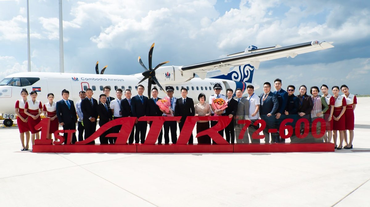柬埔寨航空引进首架ATR 72-600客机 强化国内航线连接