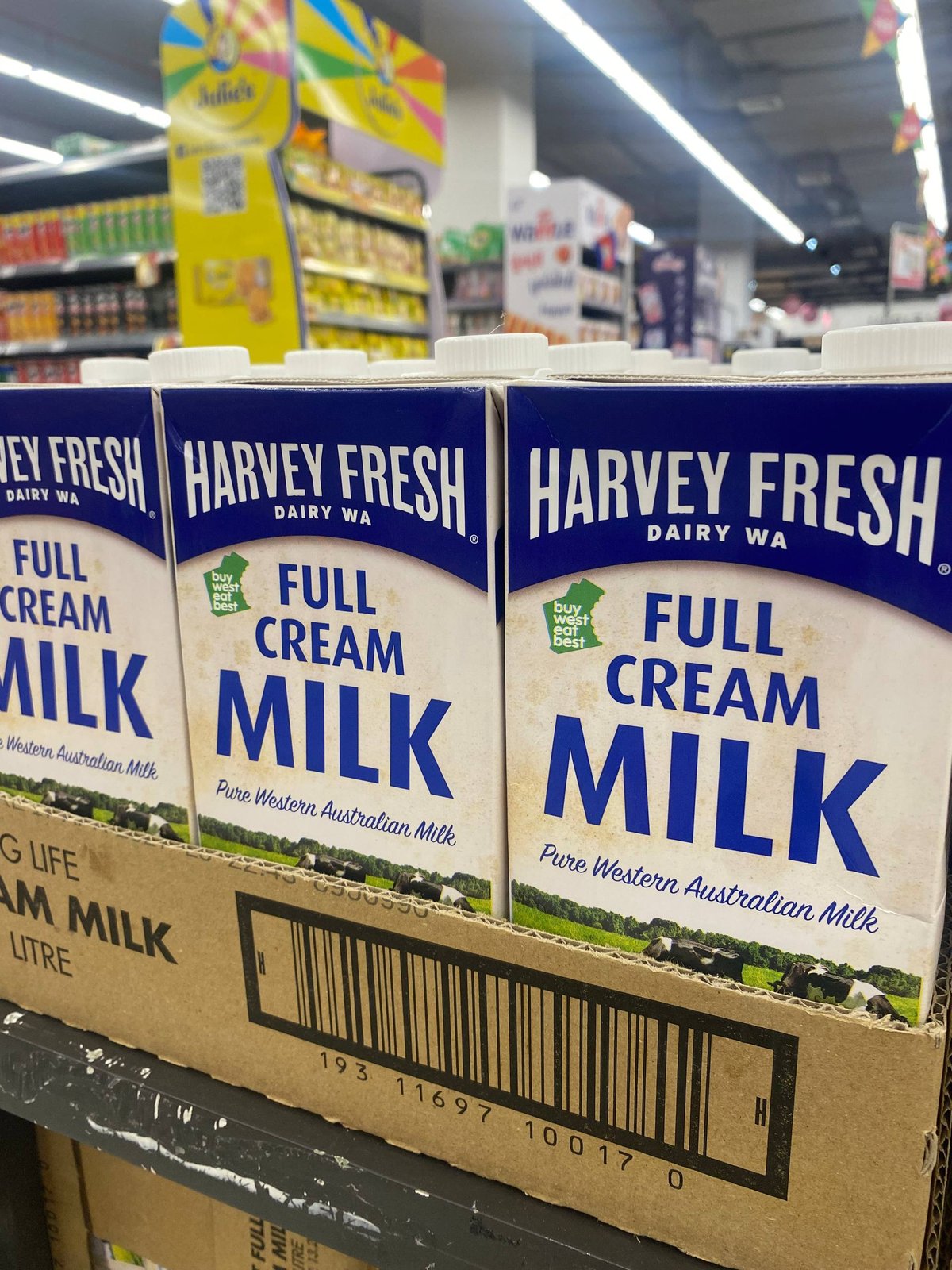 集茂超市上架澳洲Harvey Fresh牛奶 每瓶售价900