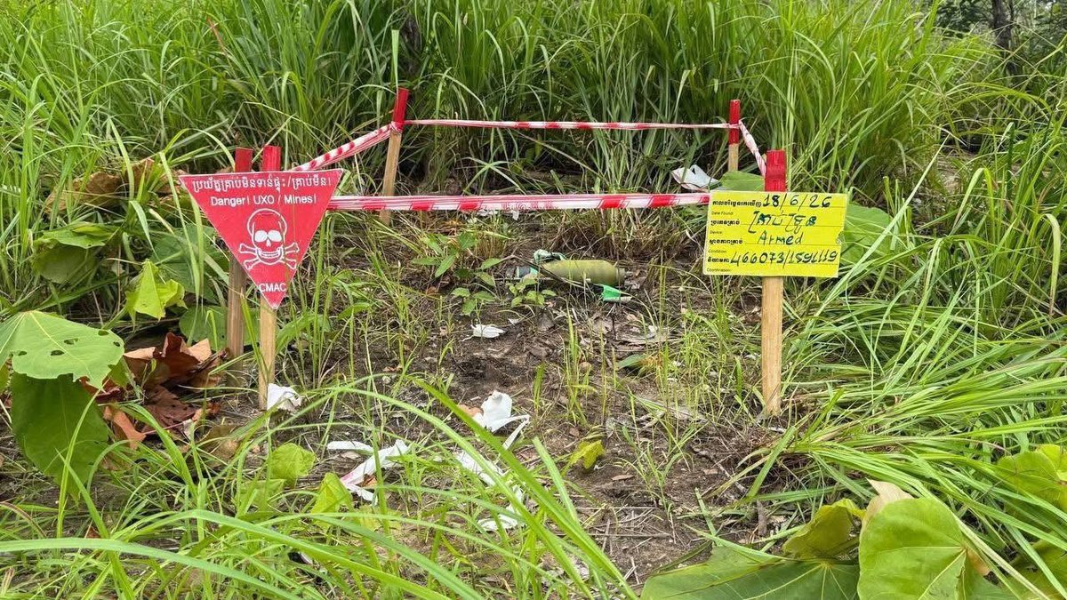 柬埔寨排雷行动中心柏威夏寺周边成功处置未爆弹药
