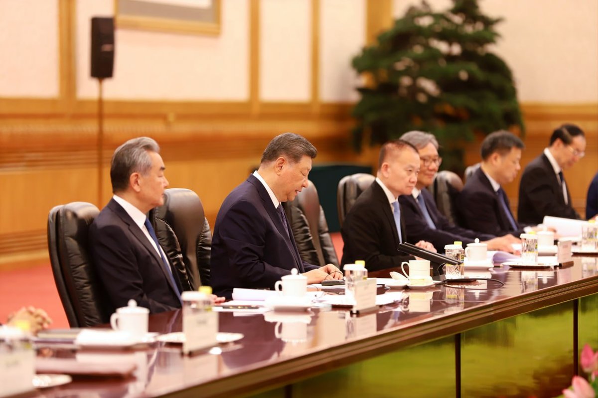 洪森在北京会见习近平 双方举行双边会谈深化合作
