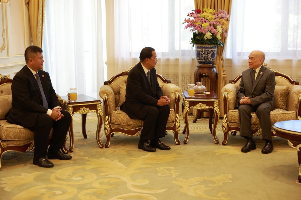洪森亲王赴北京觐见柬埔寨国王与太后