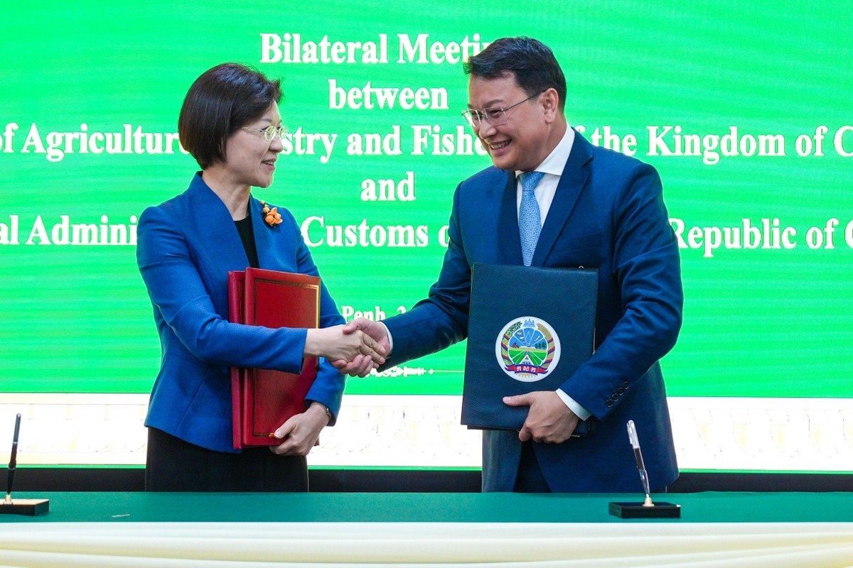 柬埔寨牛肉与干龙眼获准出口中国 协议正式签署