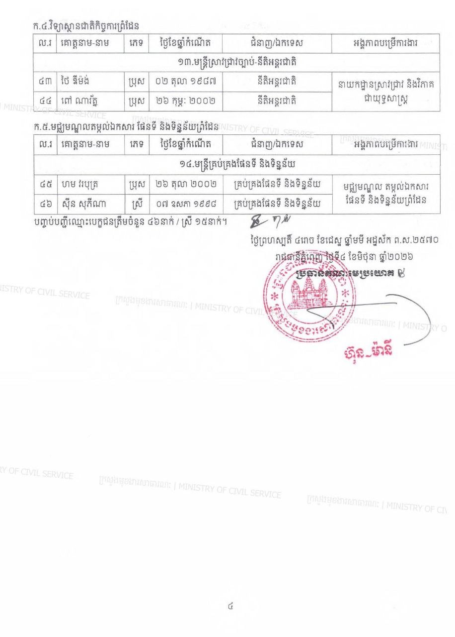 边境事务国务秘书处公务员笔试结果出炉 进入面试阶段