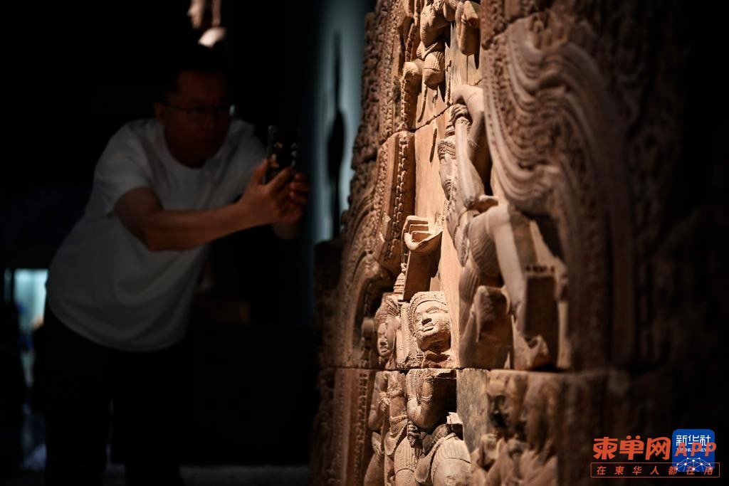 柬埔寨文物展在山西博物院开幕 展出130余件瑰宝