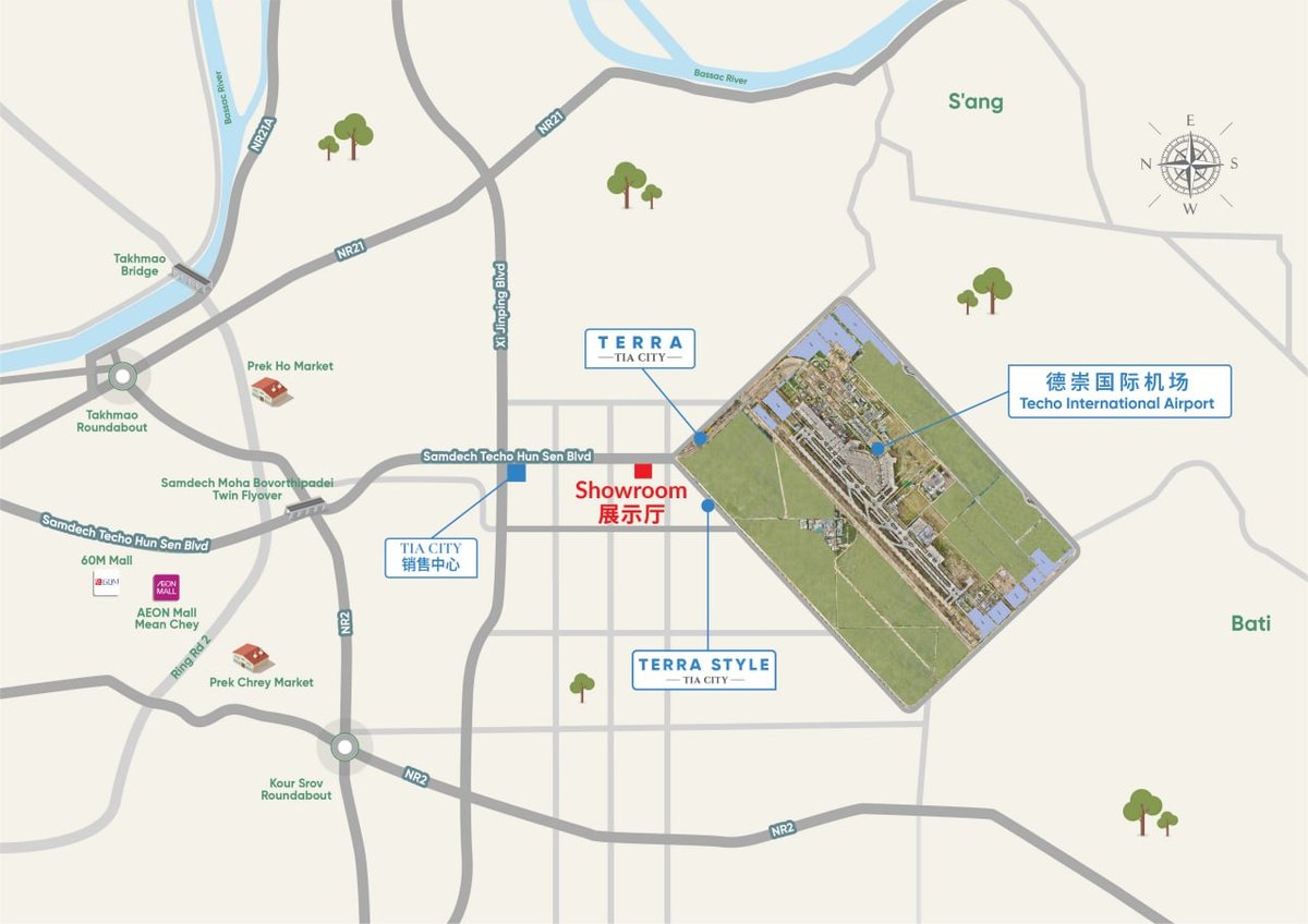 TIA CITY位于洪森大道,紧邻德崇国际机场,现推出最后2
