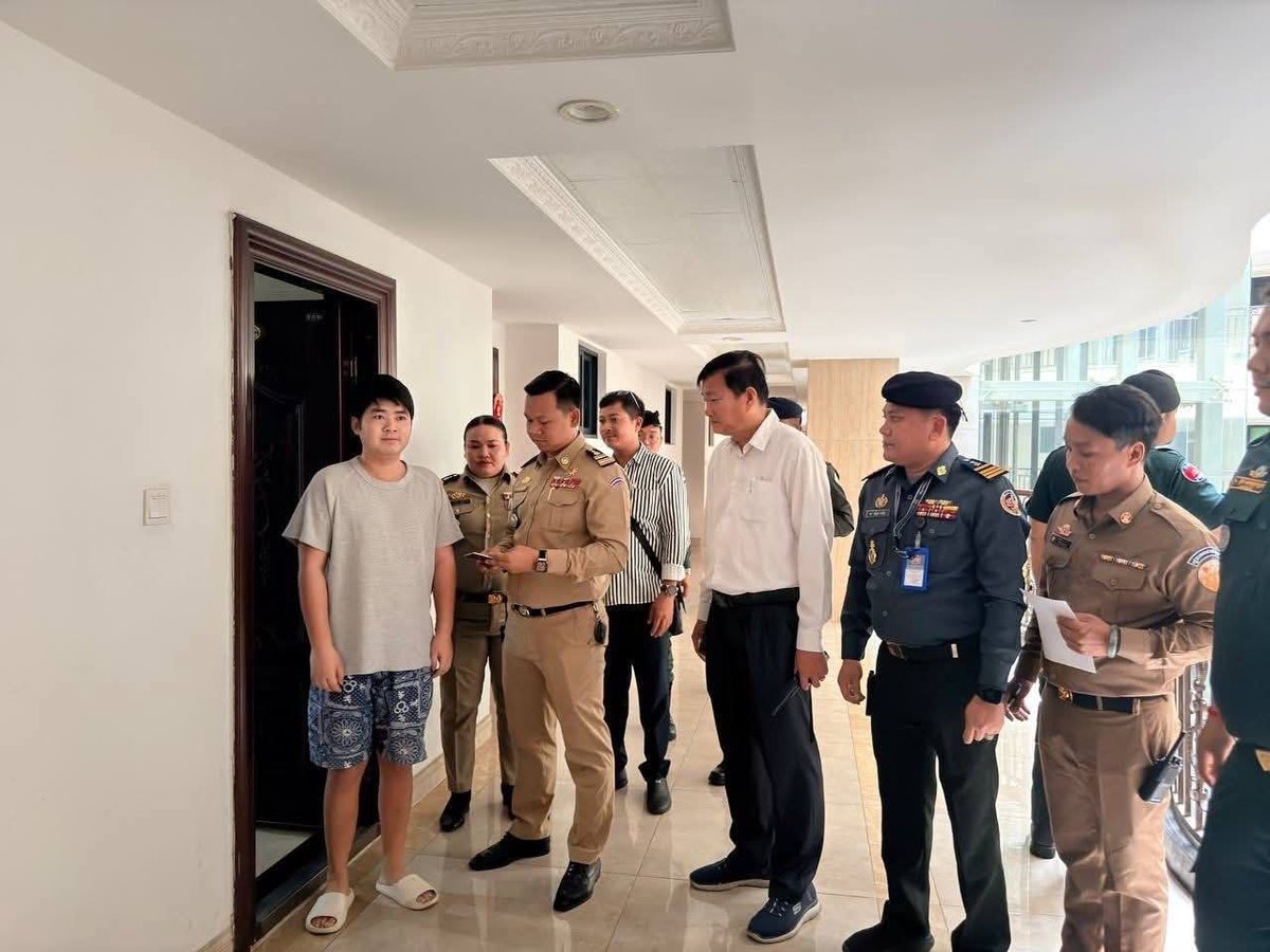 金边钻石岛钻石一号大厦突击检查 7名外籍人士非法居留被捕