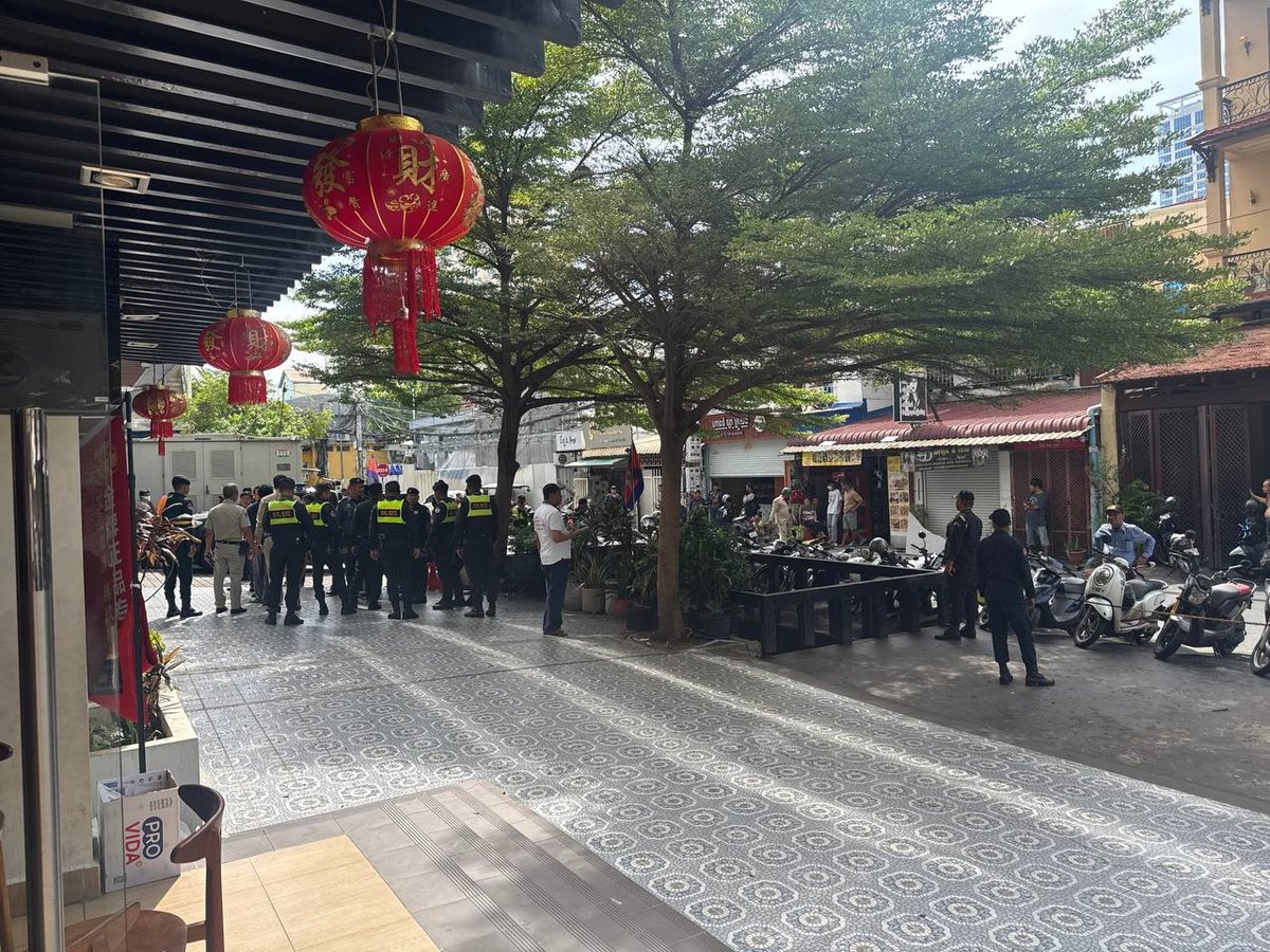 金边BKK3公寓突发联合执法 移民局与军警50人排查