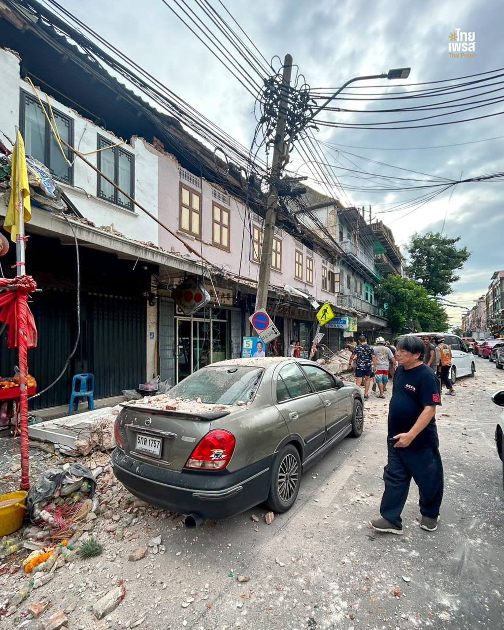 泰国曼谷唐人街发生建筑倒塌事故 暂无人员伤亡报告