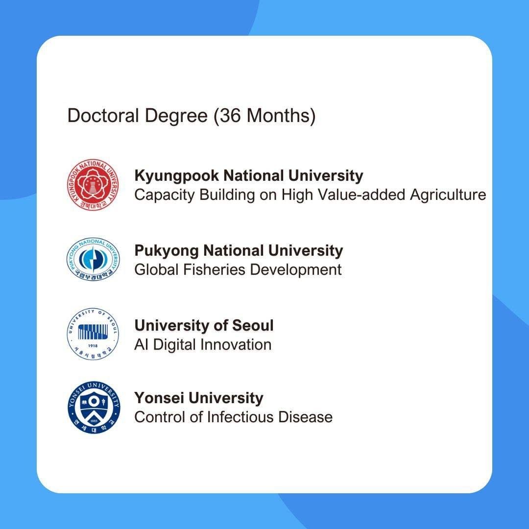 韩国国际协力机构2027年奖学金开放申请 涵盖硕博学位