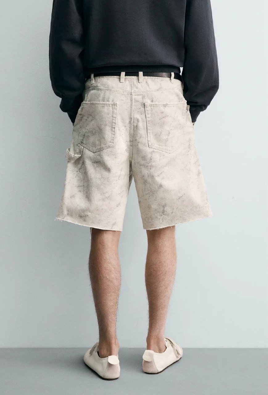 Zara柬埔寨新款工装短裤上市 售价199900瑞尔