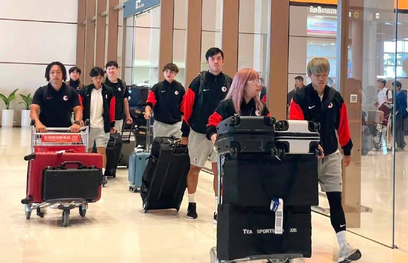 香港足球队已抵达金边,备战6月9日与柬埔寨国家队的国际友谊赛