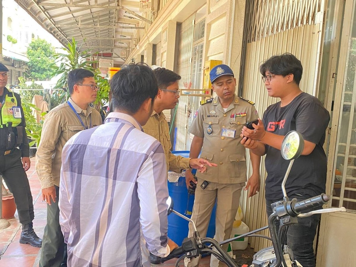 金边市政府正持续对市内人员密集及重点区域进行治安排查，旨在清