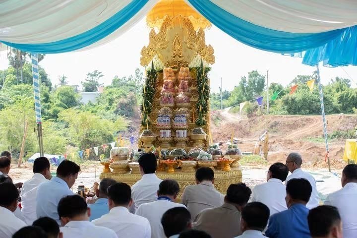 巴朗县斯登森河钢桥动工 建成后将便利民众出行