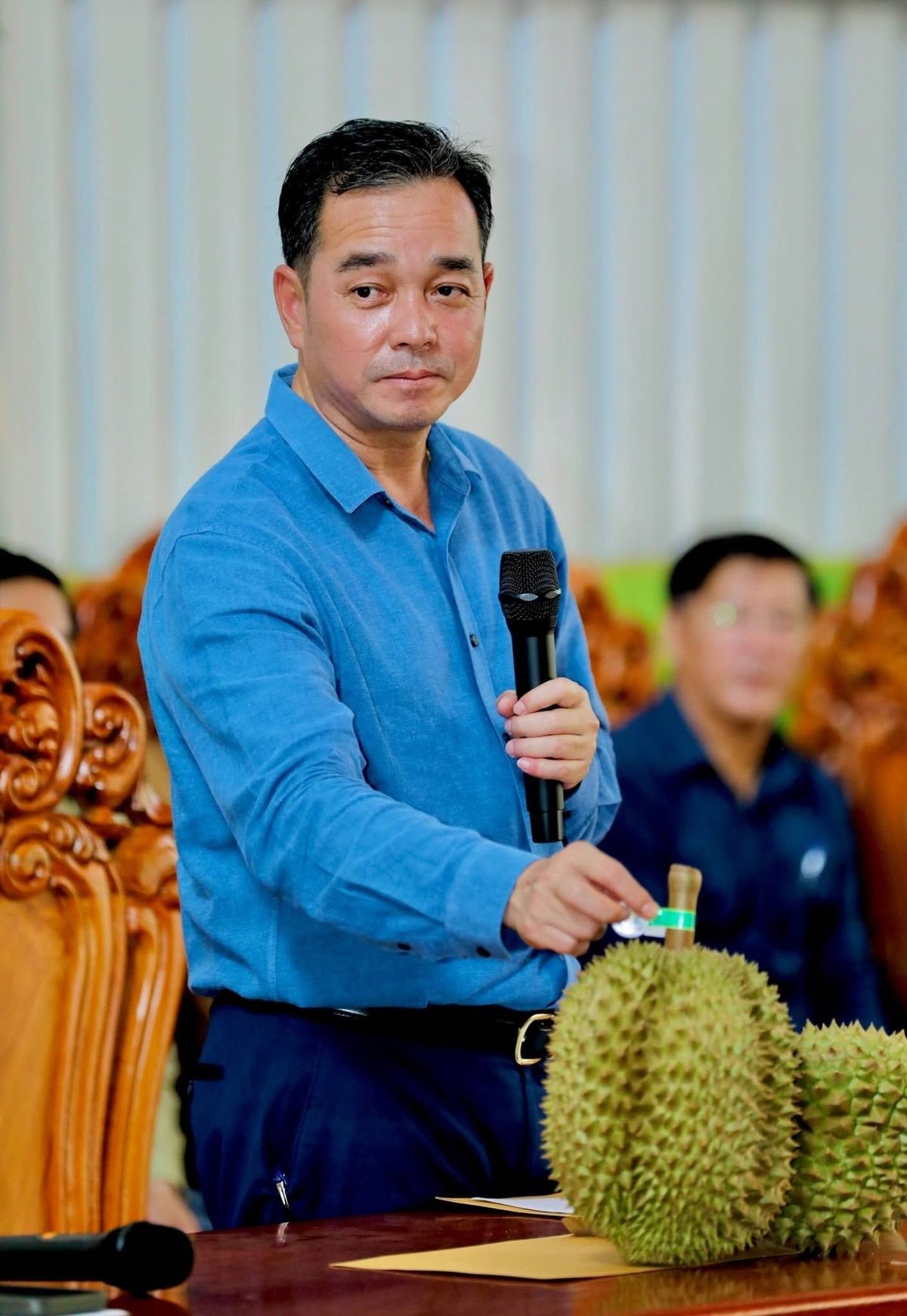 磅湛省斯登特朗县榴莲获集体商标认证 提升出口竞争力