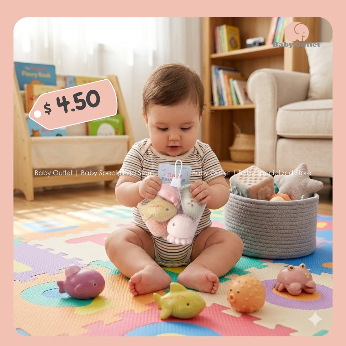 BabyOutlet新款戏水玩具到货 材质安全 14家门店同