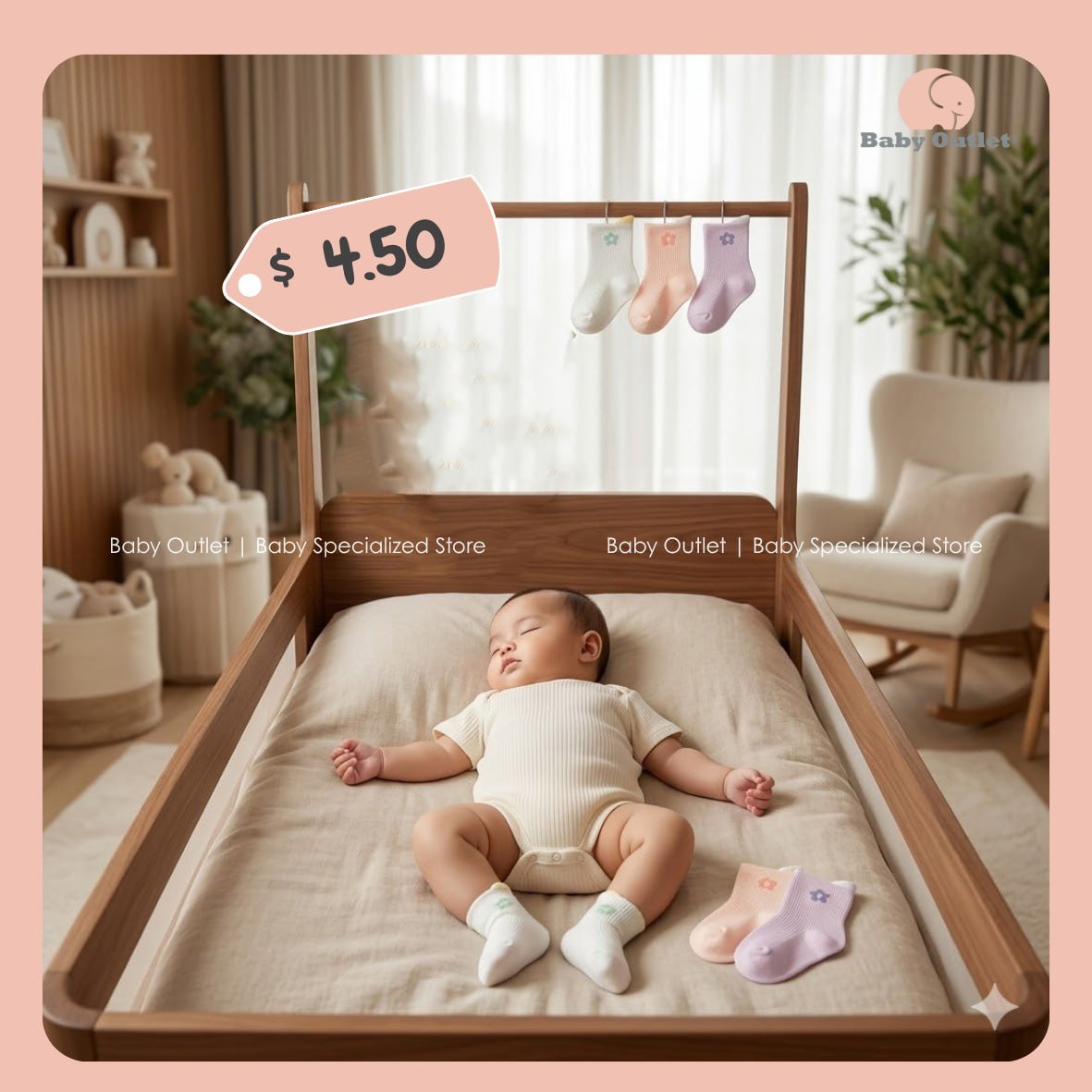 BabyOutlet母婴店新品到货 婴儿毛巾袜类多款可选