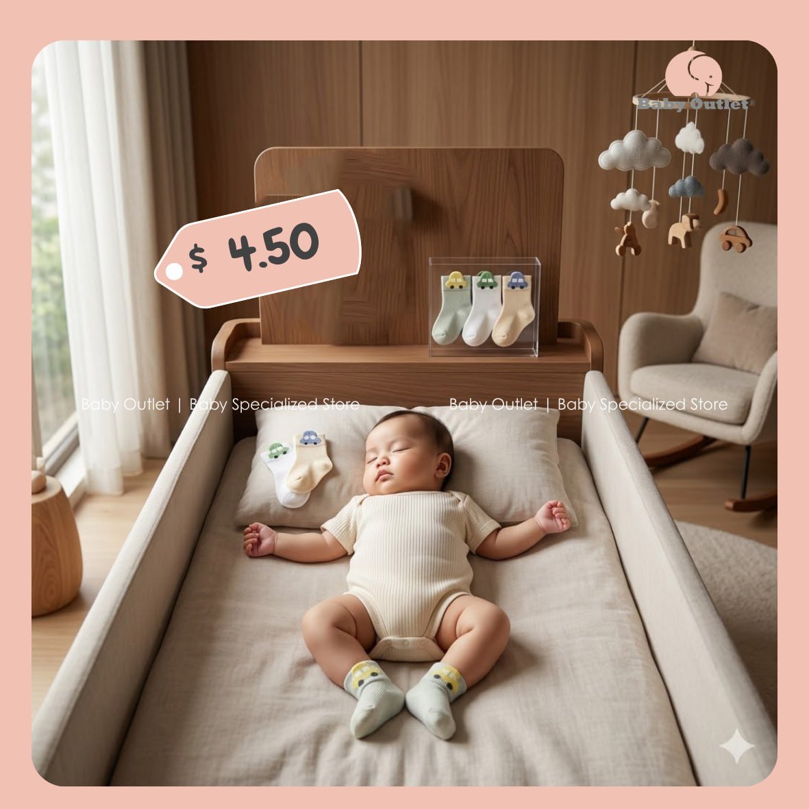 BabyOutlet母婴店新品到货 婴儿毛巾袜类多款可选