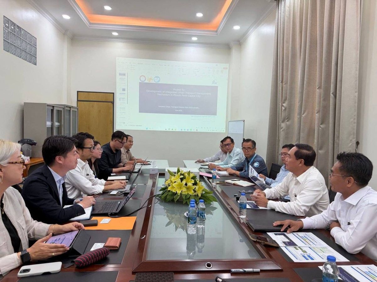 国土规划和建设部与JICA探讨金边2050交通总体规划