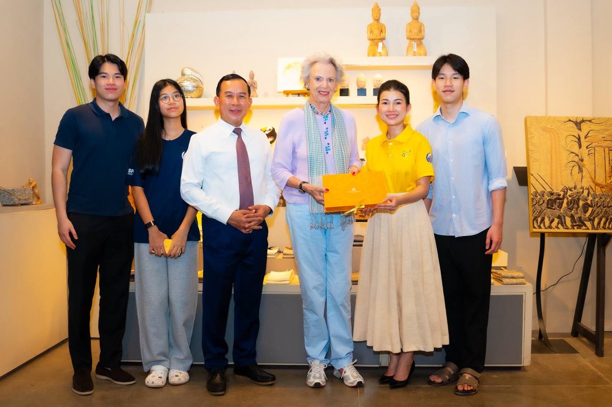 丹麦公主访问暹粒考察传统手工艺 盛赞柬埔寨文化魅力