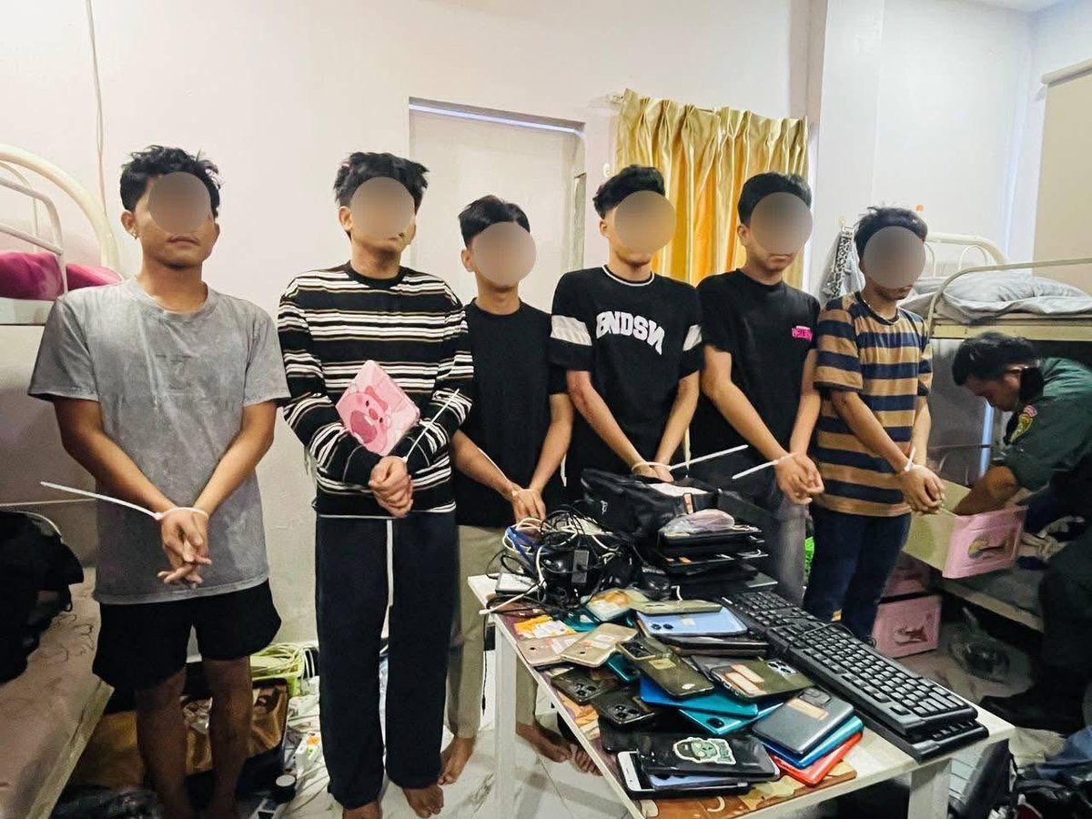 西港警方突查公寓抓获111名印尼籍涉诈嫌犯