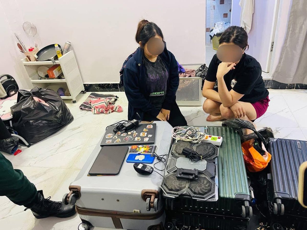 西港警方突查公寓抓获111名印尼籍涉诈嫌犯