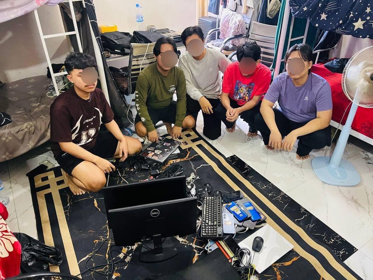 西港警方突查公寓抓获111名印尼籍涉诈嫌犯