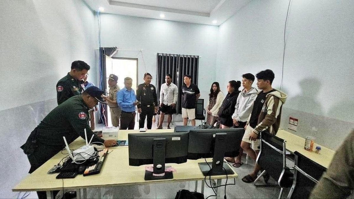 柴桢省突袭网诈窝点 13名越南籍嫌犯被捕