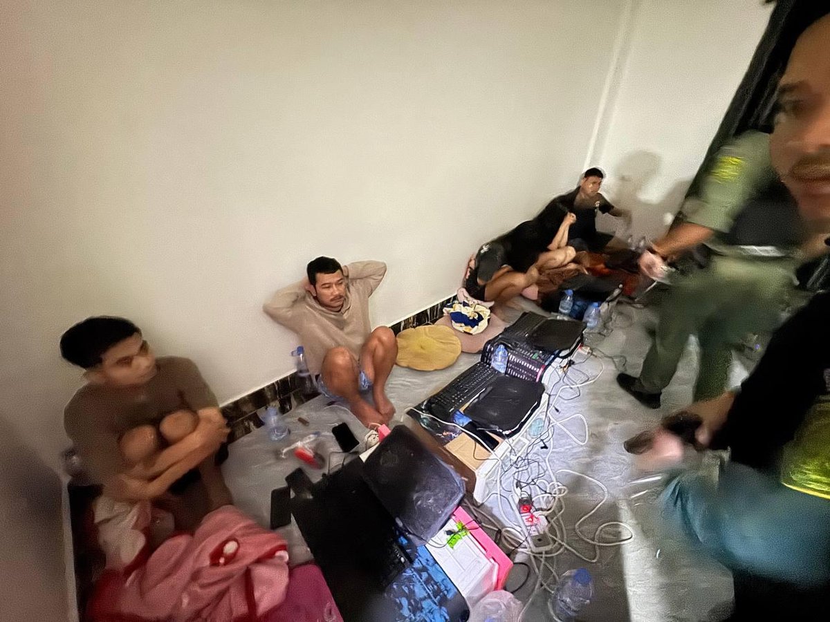 波贝警方突袭涉诈公寓 抓获92名非法外籍人员