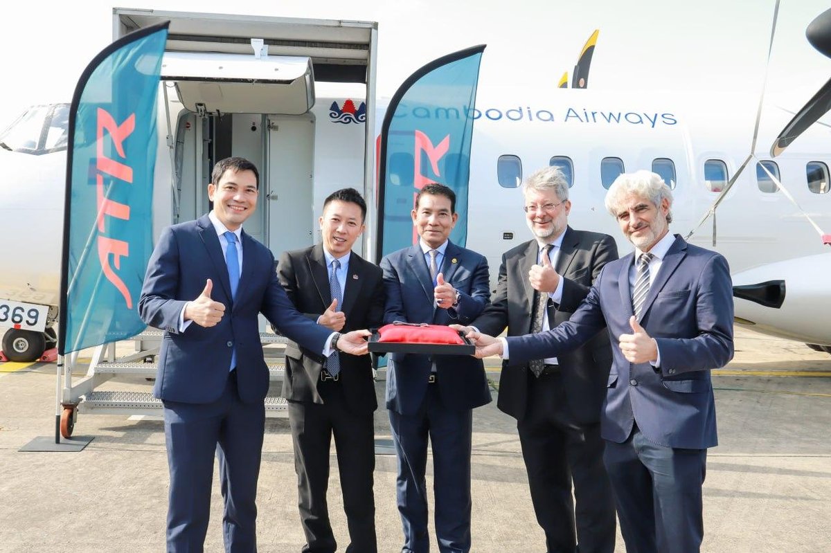 柬埔寨航空首架ATR72客机抵金边 运力大幅提升